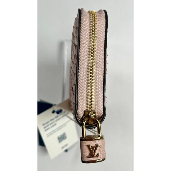 Louis Vuitton Monogram Exotics Pink Python Zippy Long Wallet - Picture 5 of 16